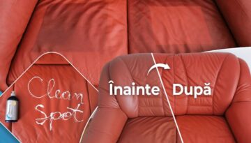 înainte și după curățare tapițerie auto cu aburi în Oradea – CleanSpot