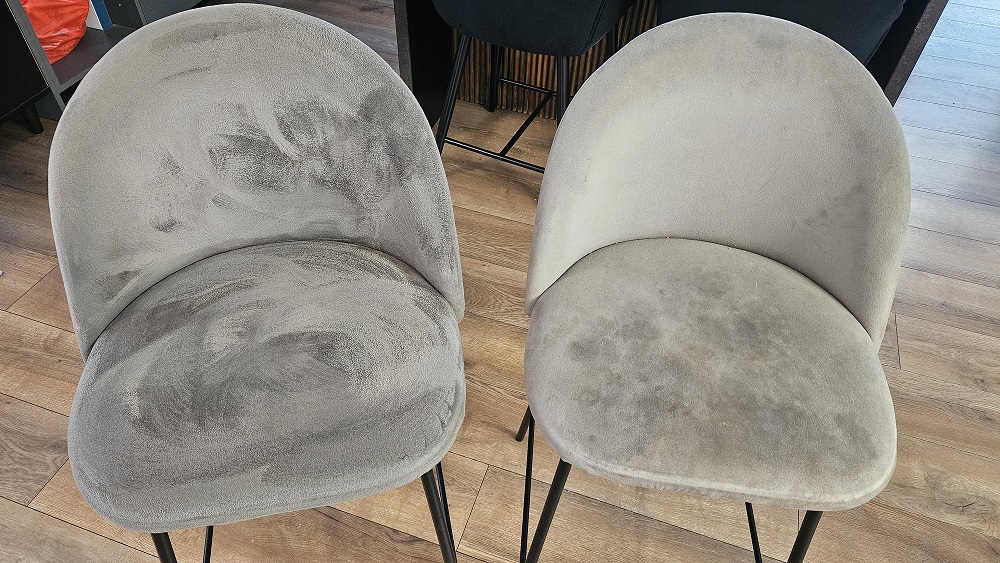 spalatorie pentru tapiterii fotolii inainte si dupa curatare in oradea clean spot