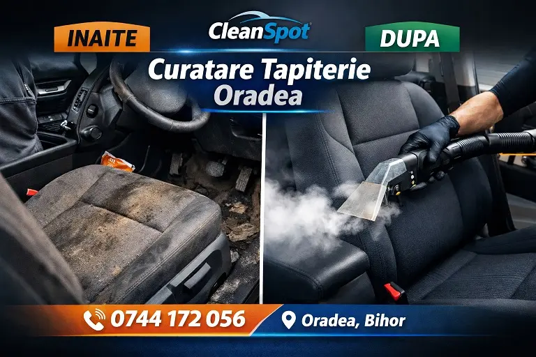 inainte si dupa curatare tapiterii in oradea cleanspot