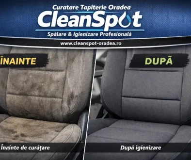inainte si dupa curatare tapiterie interior auto detailing in oradea cleanspot