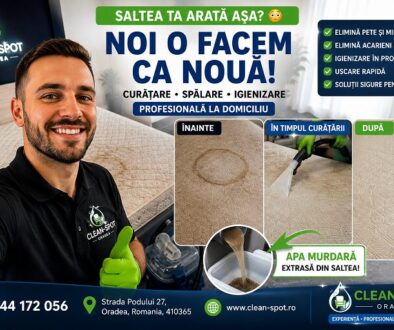 CleanSpot Oradea curățare saltele, canapele, tapițerie și interior auto la domiciliu