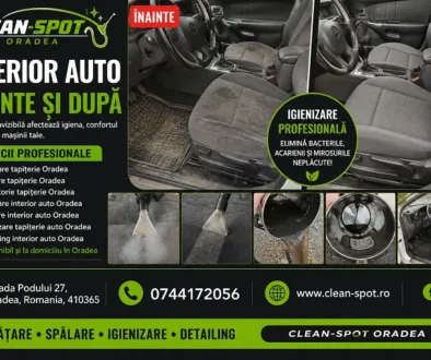 Interior auto înainte și după Oradea CleanSpot
