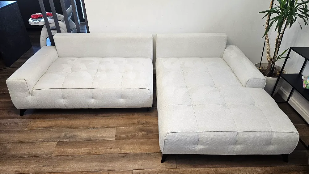 Canapea Dupa curatare spalare si igienizare cu aburi in oradea cleanspot la domiciliu