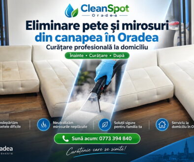 Curățare cu aburi canapele și colțare în Oradea – CleanSpot